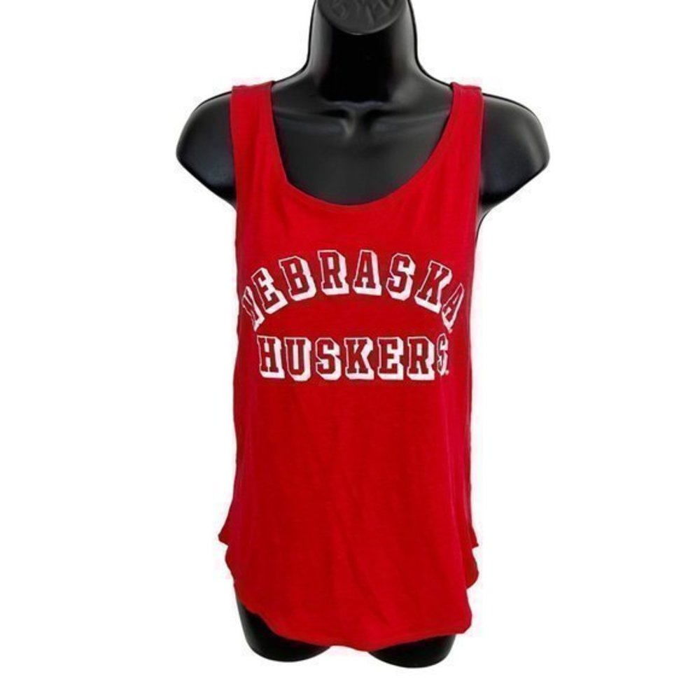 Pink Victoria's Secret Nebraska Huskers College Tank Top Red Size Extra Small